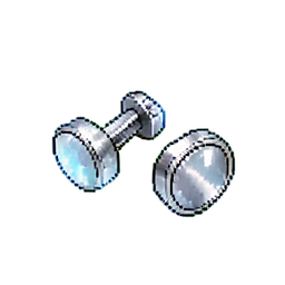 Manschettenknöpfe Silber — 256×256 Pixel-Art-Sprite