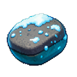 Curling Stone Granite — 256×256 pixel art sprite