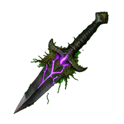 Cursed Blade (Atmospheric) — 256×256 pixel art sprite