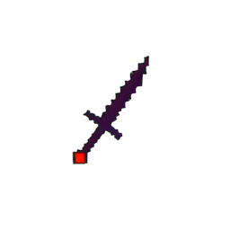 Cursed Blade (Low-Res) - 256x256 pixel art sprite