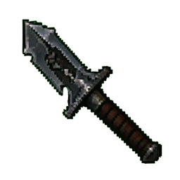 Verfluchtes Halberd — 256×256 Pixel-Art-Sprite