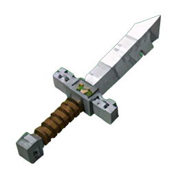 Scimitar maudit — sprite pixel art 256×256