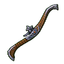 Verfluchter Kurzbogen — 256×256 Pixel-Art-Sprite