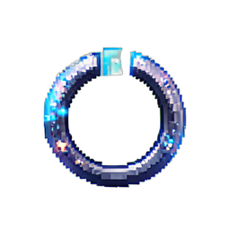 Anel de força amaldiçoado — sprite pixel art 256×256