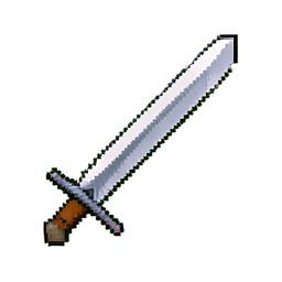 Cursor Attack Sword — 256×256 pixel art sprite