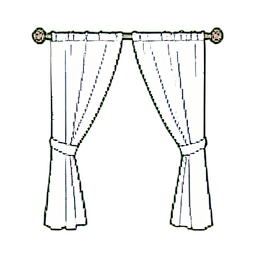 Curtain Tie Back — 256×256 pixel art sprite