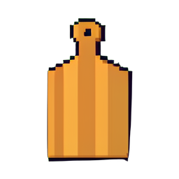 Bois de planche à découper — sprite pixel art 256×256