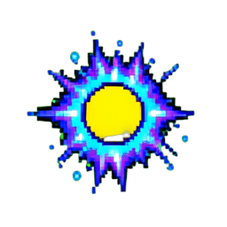 Pulsation de Soin Cybernétique — sprite pixel art 256×256
