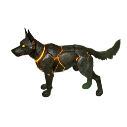 Cyber-Hund (Atmosphärisch) — 256×256 Pixel-Art-Sprite