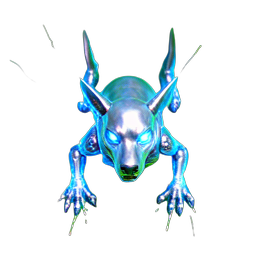 Cão Cibernético (VFX) — sprite pixel art 256×256