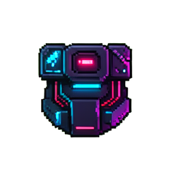 Cyber-Visor-AR — 256×256 Pixel-Art-Sprite
