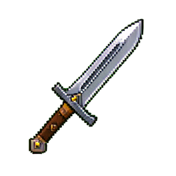 Dague Miséricorde — sprite pixel art 256×256