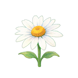 Margarita Blanca — sprite pixel art 256×256