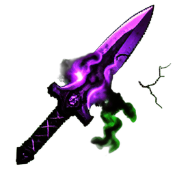 Hoja Oscura (VFX) — sprite pixel art 256×256