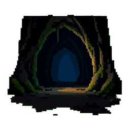 Dark Cave - 256x256 pixel art sprite