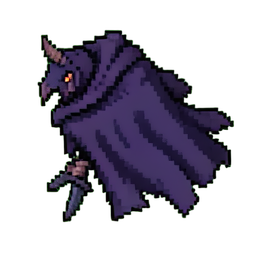 Ladrón Elfo Oscuro (16-Bit) — sprite pixel art 256×256