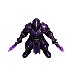 Dunkler Elf-Rogue (HD-2D) — 256×256 Pixel-Art-Sprite