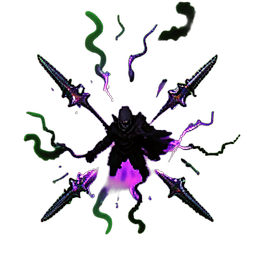 Dark Elf Rogue (VFX) - 256x256 pixel art sprite