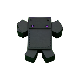 Dark Elf Rogue (Voxel) - 256x256 pixel art sprite