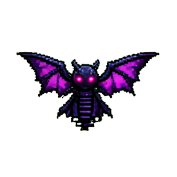 Fée Sombre (16-Bit) — sprite pixel art 256×256