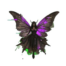 Dark Fairy (Atmospheric) - 256x256 pixel art sprite