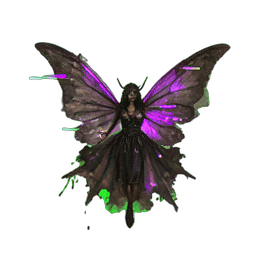 Dark Fairy (Atmospheric) — 256×256 pixel art sprite