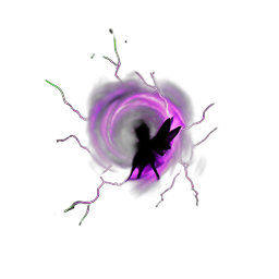 ダークフェアリー (VFX) — 256×256 ピクセルアートスプライト