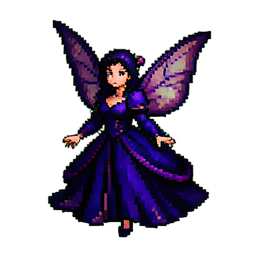 Dark Fairy - 256x256 pixel art sprite