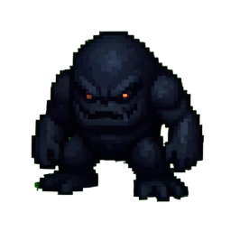 Dunkle Jelly Masse — 256×256 Pixel-Art-Sprite