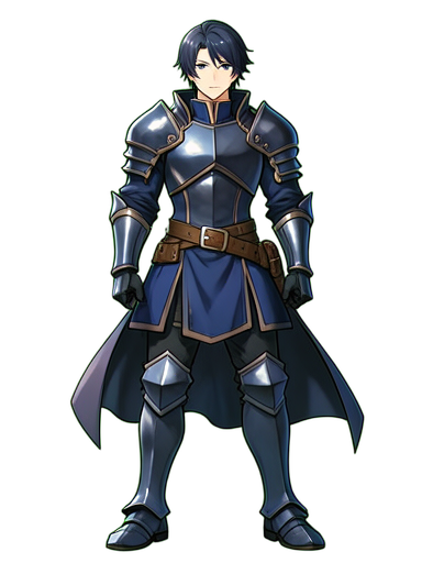 Honra Caída do Cavaleiro das Trevas — sprite pixel art 384×512