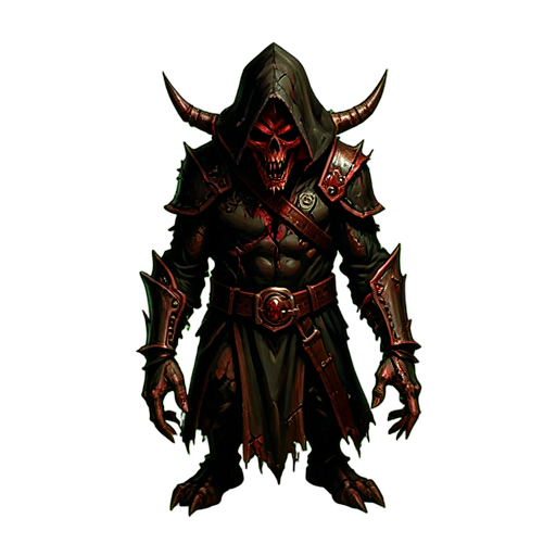 Monje Oscuro Sin Rostro — sprite pixel art 512×512