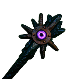Bâton Sombre (Cinématique) — sprite pixel art 256×256