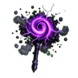 Dark Staff (VFX) - 256x256 pixel art sprite