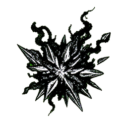 Dunkle Erscheinung (1-Bit) — 256×256 Pixel-Art-Sprite