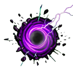 Esprit Sombre (VFX) — sprite pixel art 256×256