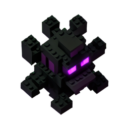 Dark Wraith (Voxel) - 256x256 pixel art sprite