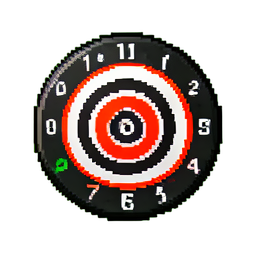 Dart Board - 256x256 pixel art sprite
