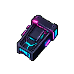 Fragmento de Dados Preto — sprite pixel art 256×256