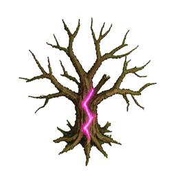 Toter Baum (Atmosphärisch) — 256×256 Pixel-Art-Sprite