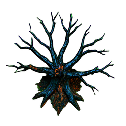 Toter Baum (Filmisch) — 256×256 Pixel-Art-Sprite