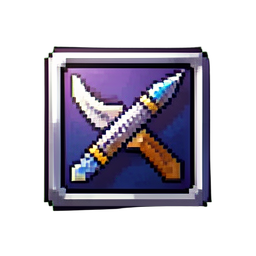 Icône de malédiction de debuff — sprite pixel art 256×256