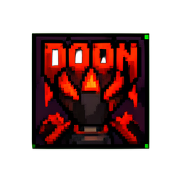 Debuff-Doom-Icon — 256×256 Pixel-Art-Sprite