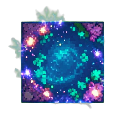 Carrelage de l'océan profond — sprite pixel art 256×256