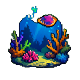 Deep Ocean - 256x256 pixel art sprite