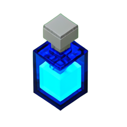 Defense Potion (Voxel) - 256x256 pixel art sprite