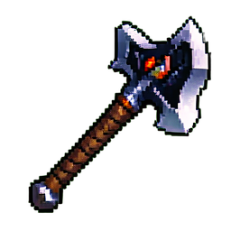 Dämonenhache — 256×256 Pixel-Art-Sprite