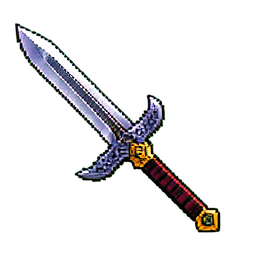 Dämonenzahnschwert — 256×256 Pixel-Art-Sprite