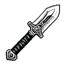 Gran Hacha del Demonio — sprite pixel art 256×256