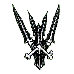 Demon Hunter (1-Bit) - 256x256 pixel art sprite