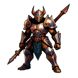 Demon Hunter - 256x256 pixel art sprite